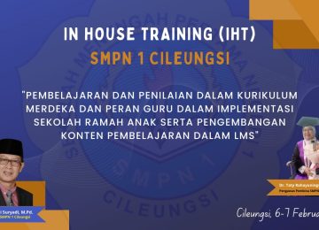 IN HOUSE TRAINING (IHT) SMPN 1 CILEUNGSI
